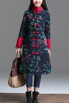 Trendy Ethnic Cotton Wadded Coat (RM)