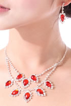 Bridal Necklace and Earrings Set