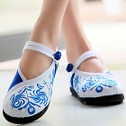 Chinese Ethnic Shoes w/ Embroidery and Frog (RM)