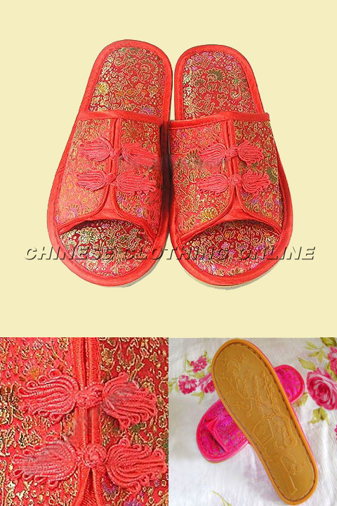 Comfortable Non-Slippery Brocade Slippers