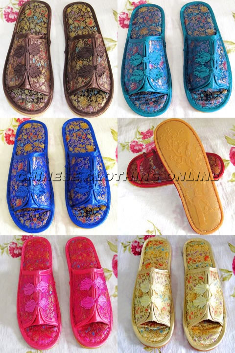 Comfortable Non-Slippery Brocade Slippers