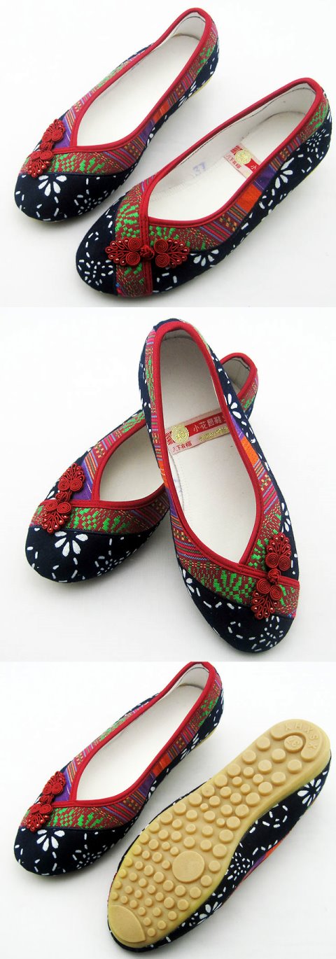 Flat Heel Calabash Knot Shoes (RM)