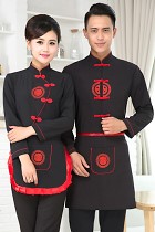 中式餐館制服-上衣（黑色）