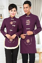 中式餐館制服-上衣（紫色）