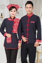 中式餐館制服-上衣（海軍藍）