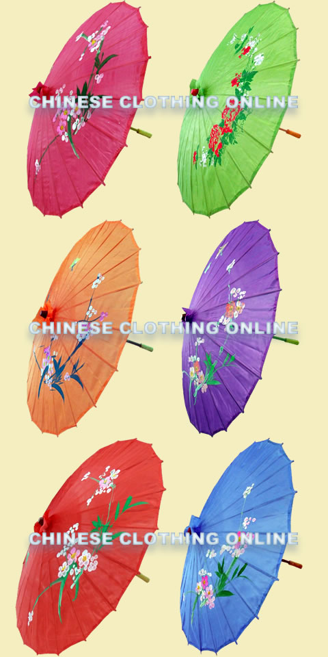 Chinese Floral Umbrella (Multicolor)