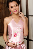 Floral Embroidery Halter Top (RM)