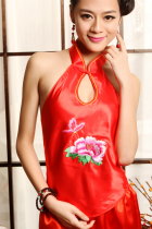 Mudang Peony Embroidery Halter Top (RM)