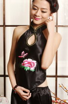 Mudang Peony Embroidery Halter Top (RM)