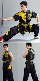 Dragon Embroidery and Paillette 2-piece Kung Fu / Taichi Suit (CM)