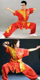 Dragon Embroidery and Paillette 2-piece Kung Fu / Taichi Suit (CM)