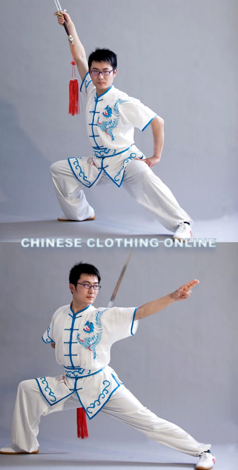 Dragon and Ethnic Embroidery 2-piece Kung Fu / Taichi Suit (CM)
