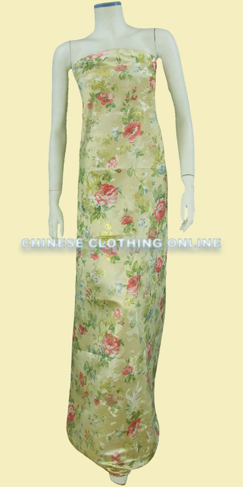 Fabric - Camellia & Small Phoenix Brocade