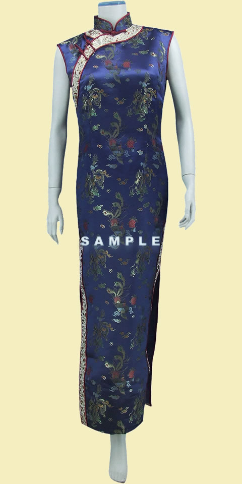 Fabric - Small Dragon & Phoenix Brocade (Multicolor)