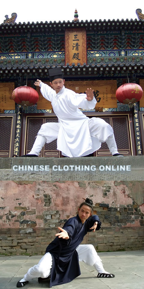 Wudang Taoist Long Robe with Binding Cuffs (CM)