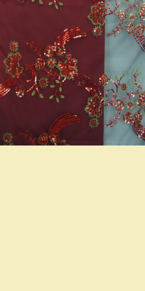 Fabric - See-through Embroidery Gauze