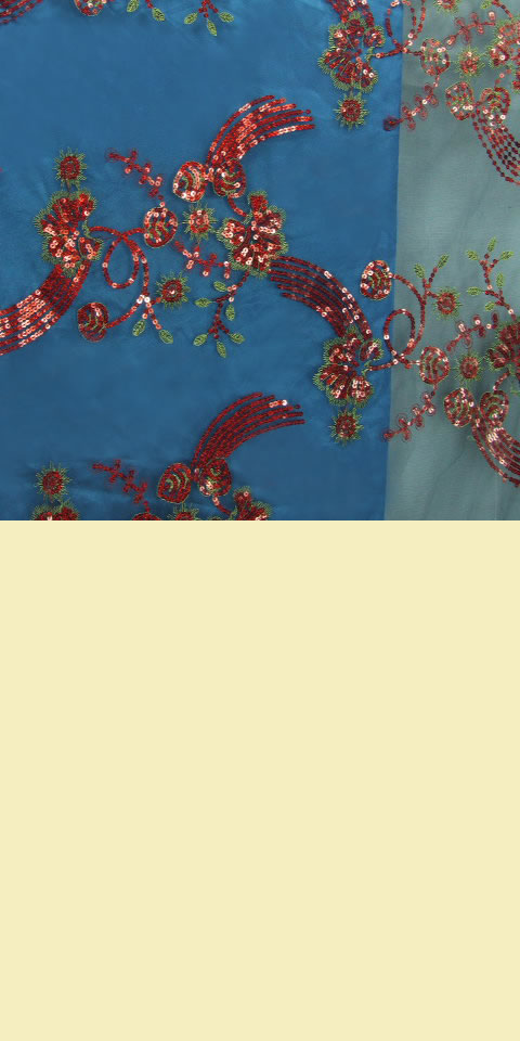 Fabric - See-through Embroidery Gauze