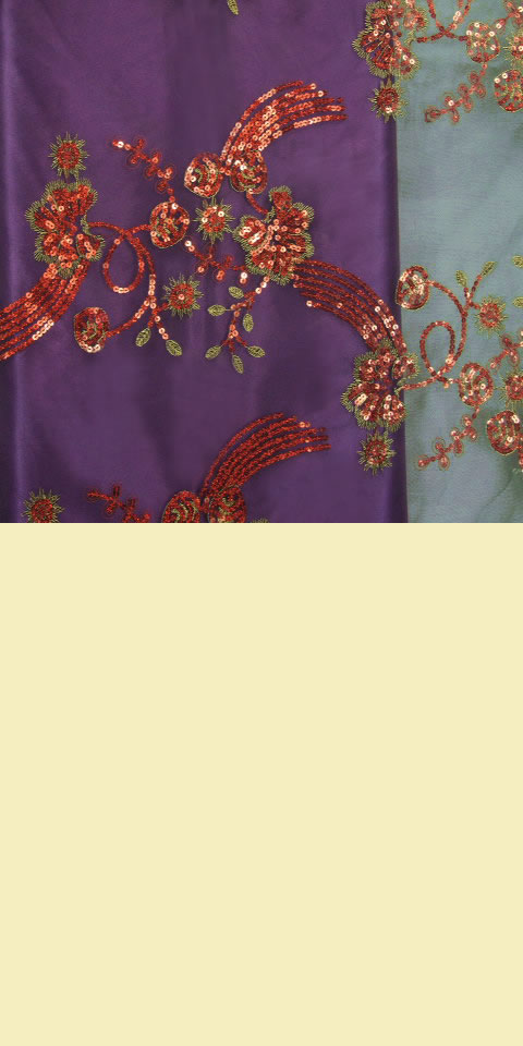 Fabric - See-through Embroidery Gauze