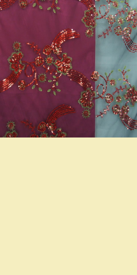 Fabric - See-through Embroidery Gauze