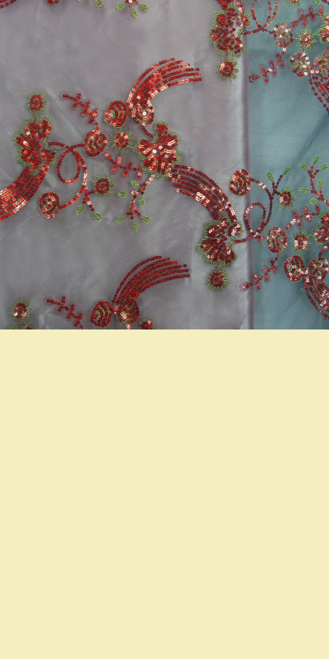 Fabric - See-through Embroidery Gauze