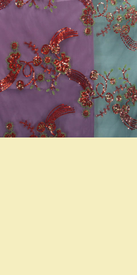 Fabric - See-through Embroidery Gauze