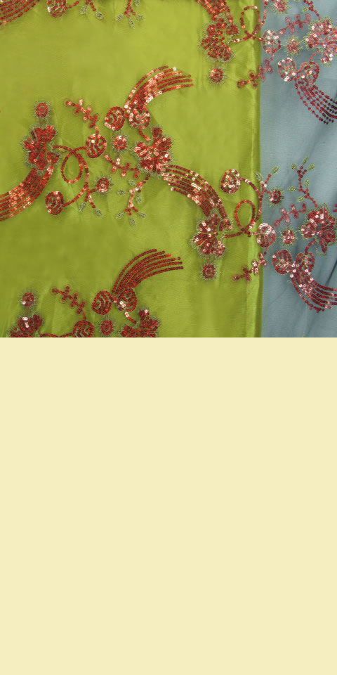 Fabric - See-through Embroidery Gauze