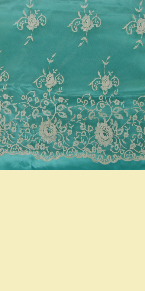 Fabric - See-through Embroidery Gauze (Ivory)
