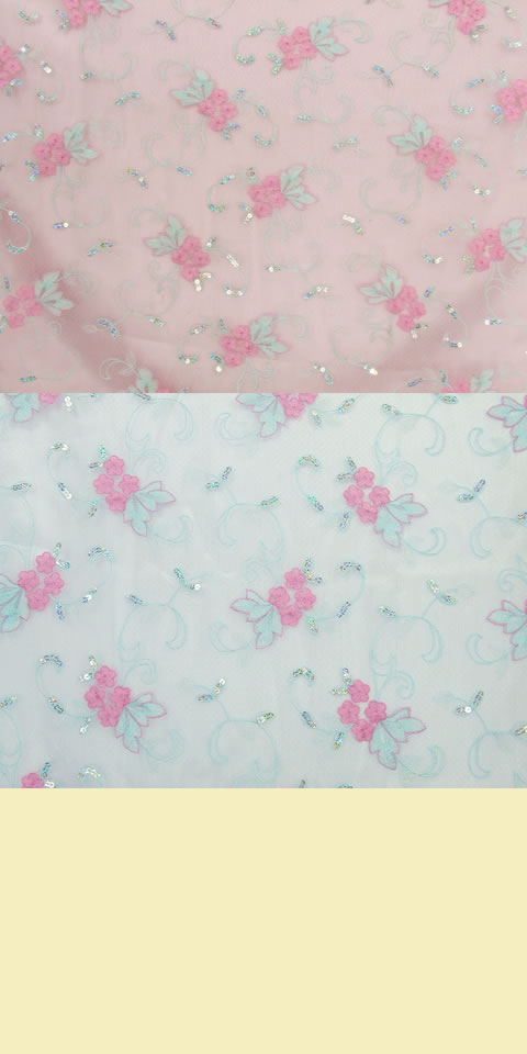 Fabric - See-through Embroidery Gauze (Ivory)