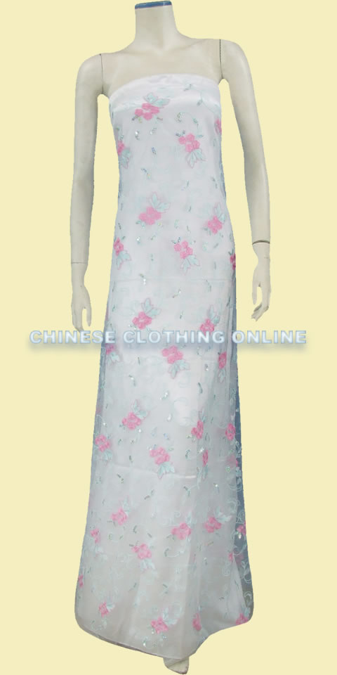Fabric - See-through Embroidery Gauze (Ivory)