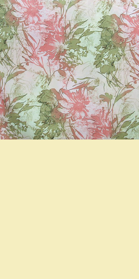 Fabric - Floral Imitation Silk