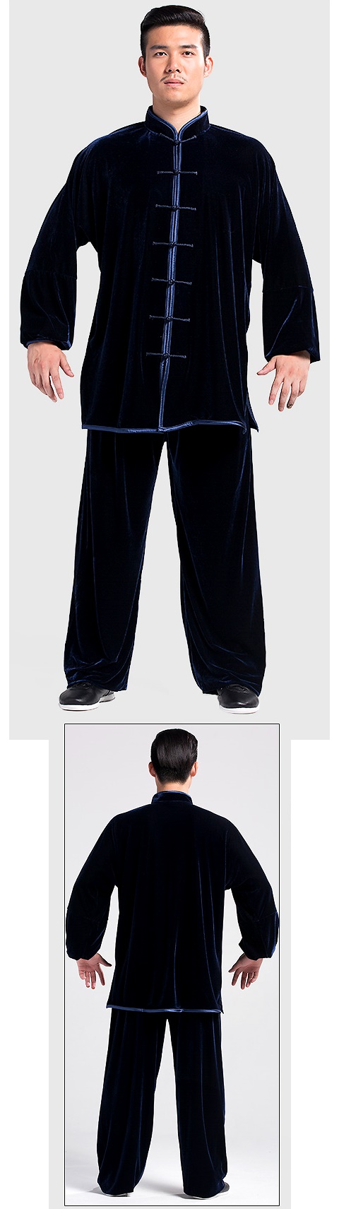 Professional Taichi Kungfu Uniform with Pants - Velvet (RM)