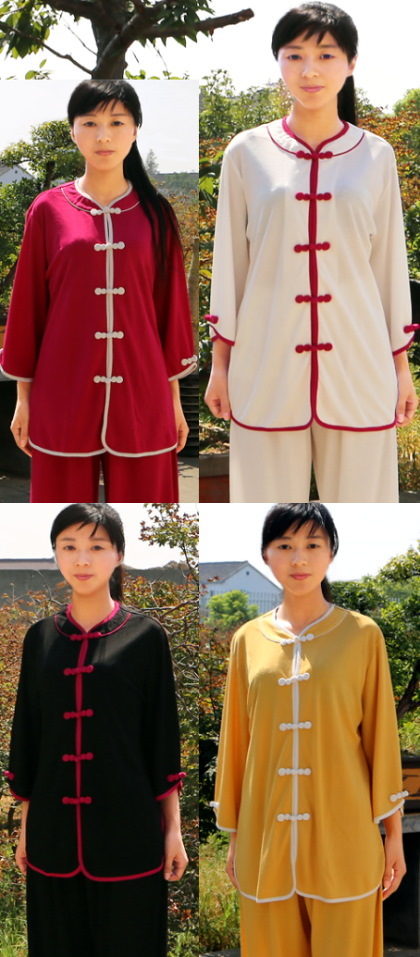 Round Collar 3/4-sleeve Gourd Frog Kung Fu Jacket / Shirt (CM)