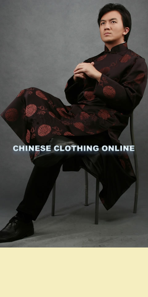 Mandarin Jacquard Robe (CM)