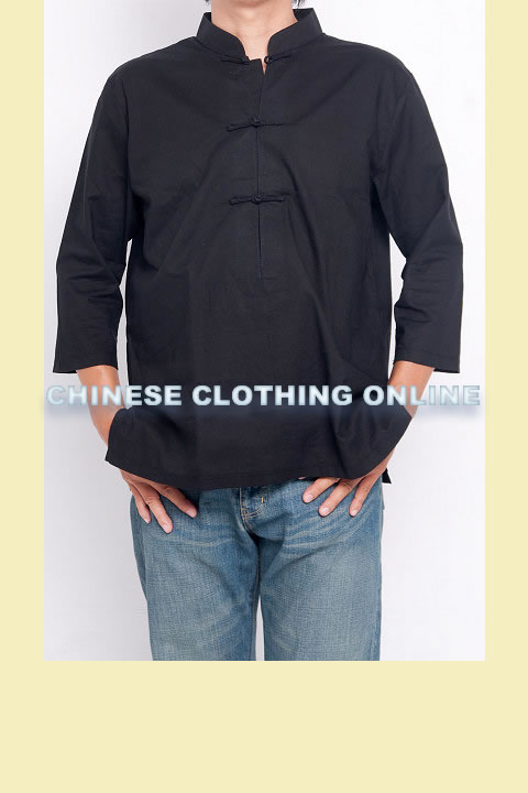 3/4-sleeve Mandarin Pullover (CM)