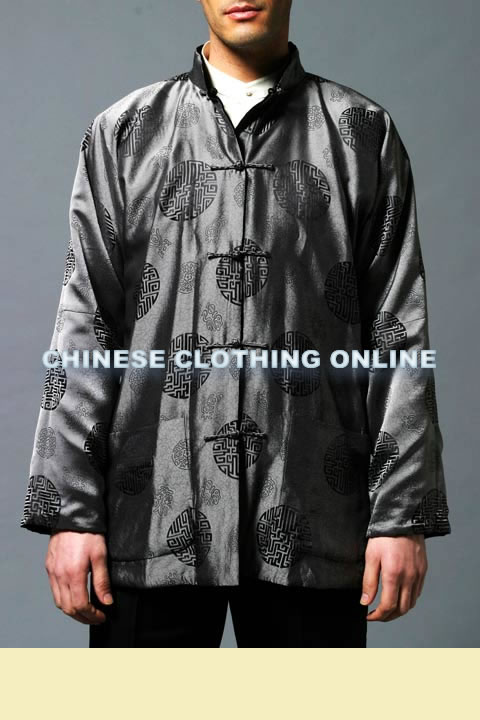 Mandarin Silk Jacquard Jacket (CM)