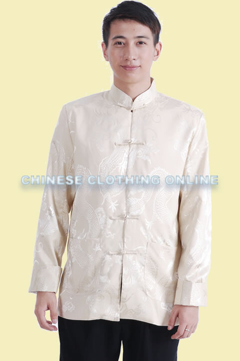 Mandarin Shadow Dragon Jacquard Jacket (RM)