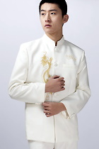 Modernised Mao Suit w/ Golden Dragon Embroidery (RM)