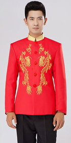Modernised Mao Suit w/ Dual-dragon Embroidery (RM)