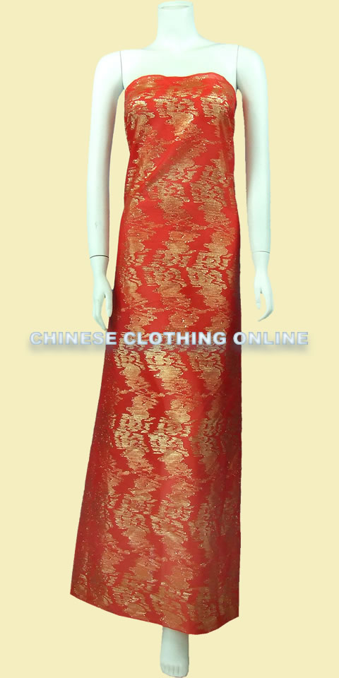 Fabric - Gold Threaded Silk Plaster
