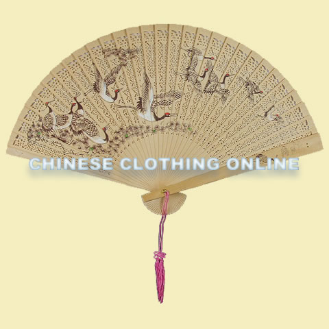 Sandalwood Folding Fan (Multiple Patterns)
