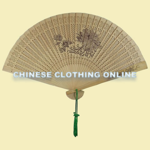 Sandalwood Folding Fan (Multiple Patterns)
