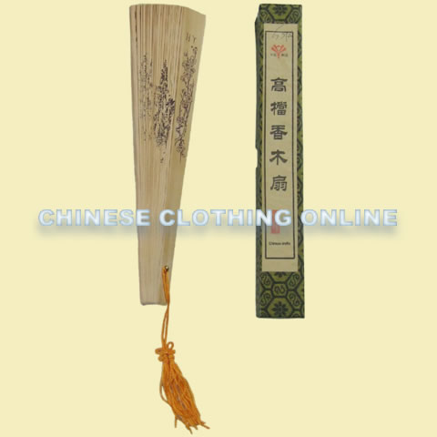 Sandalwood Folding Fan (Multiple Patterns)