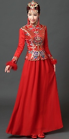 Long-sleeve Long-length Evening-dress / Bridal Cheongsam (RM)
