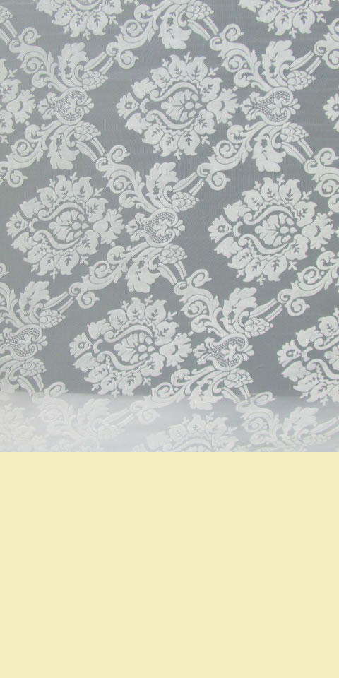 Fabric - See-through Embroidery Velvet Gauze (White)