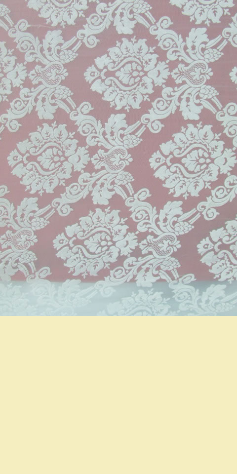 Fabric - See-through Embroidery Velvet Gauze (White)