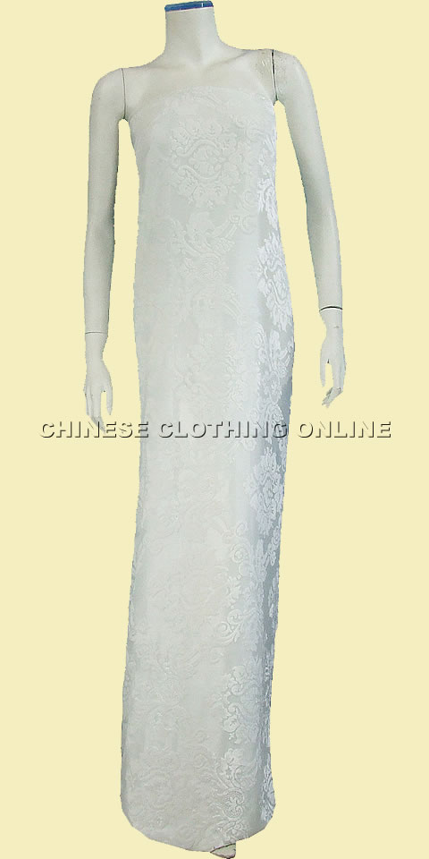 Fabric - See-through Embroidery Velvet Gauze (White)