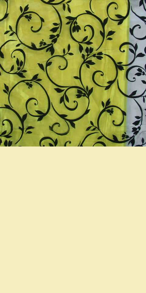 Fabric - See-through Embroidery Velvet Gauze (Black)