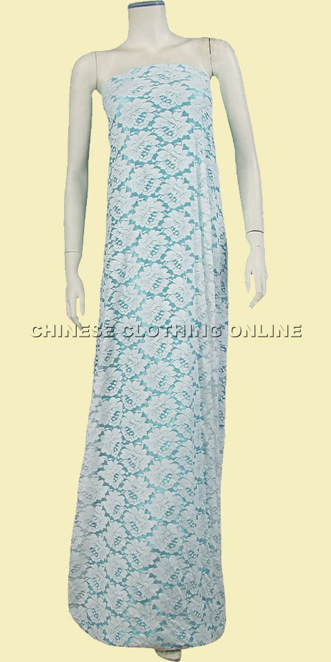 Fabric - See-through Embroidery Velvet Gauze (White)
