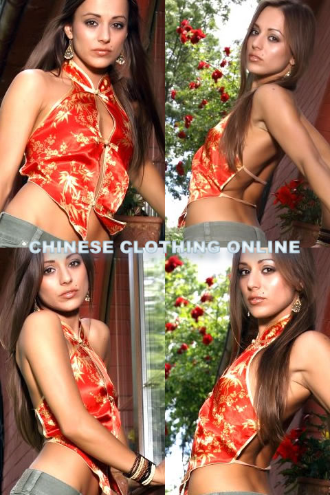 Mandarin Collar Halter Top (CM)