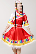 Chinese Ethnic Dancing Costume - Zang Zu (Tibetan)